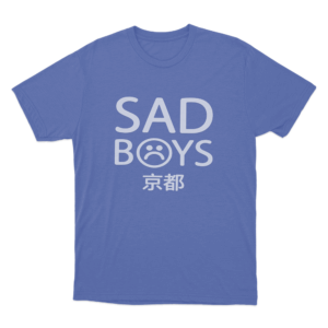 Sad Boys Kyoto Unisex T Shirt Blue