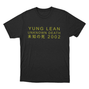 Yung Lean Unknown Death 2002 Unisex T Shirt Black